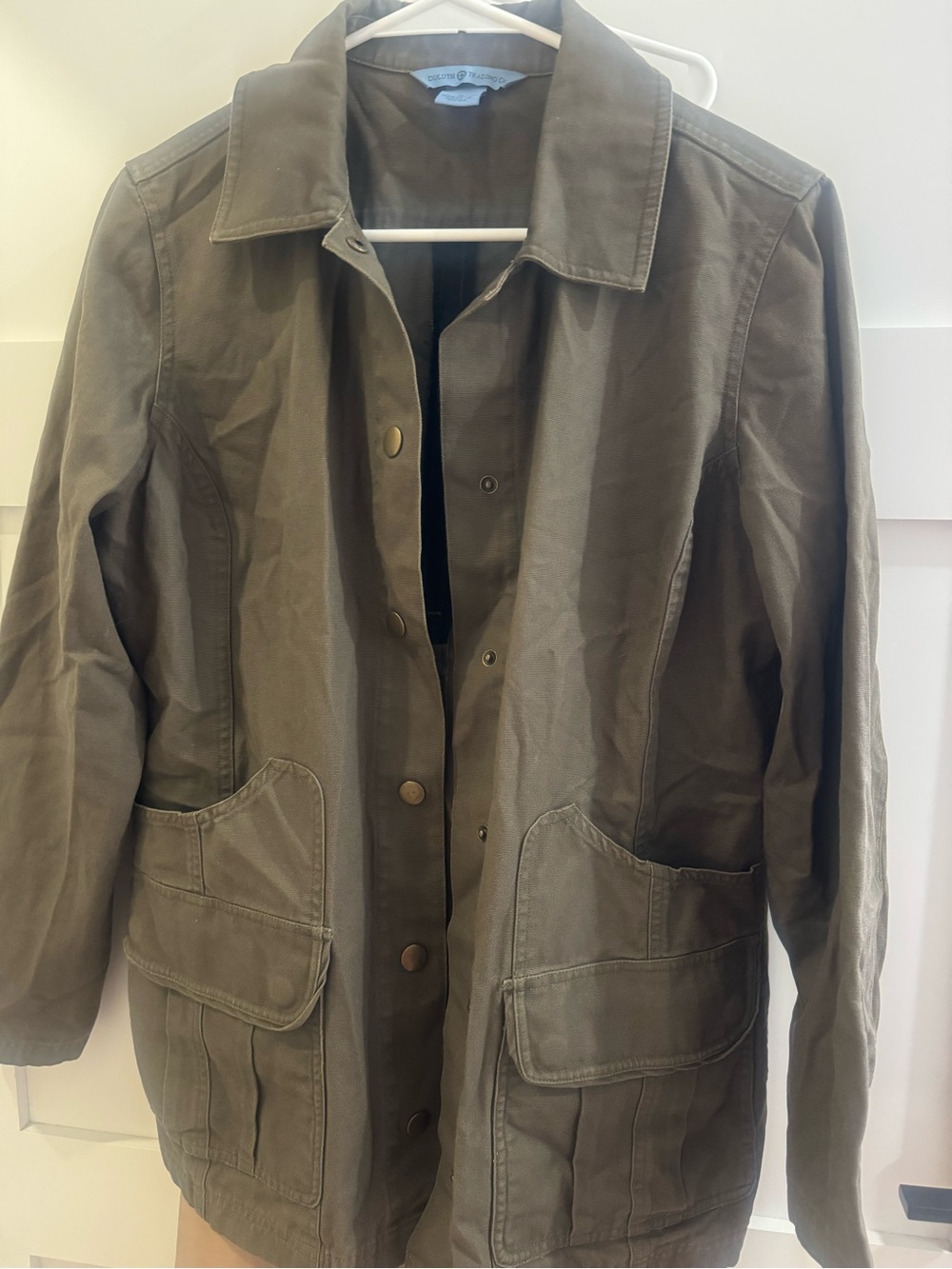 Duluth Trading Comp Olive Utility Jacket - Women Sz m